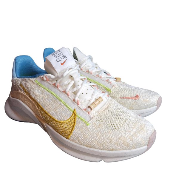 Nike SUN CLUB SAIL White Gold SuperRep Go3 Women Size 9 NWOT - Picture 2 of 12